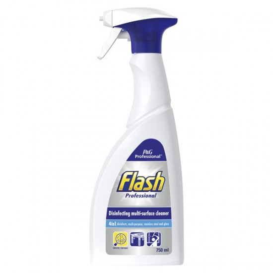 Professional Flash Disinfecting MultiSurface Cleaner 6X750ml